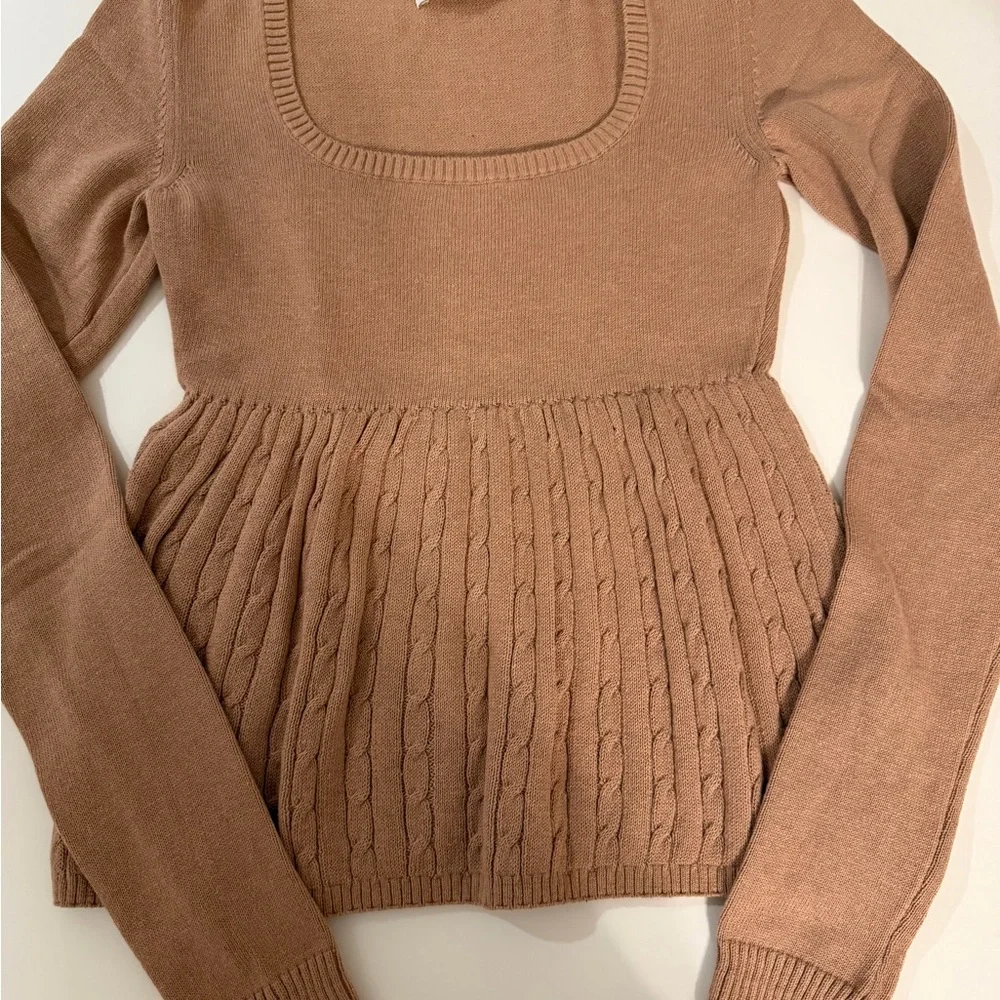 NWT Hollister Women's Brown Sweat Top